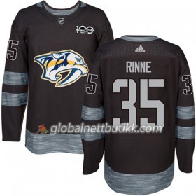 Nashville Predators Hockeydrakt Pekka Rinne 35 1917-2017 100th Anniversary Svart Adidas Authentic - Herre
